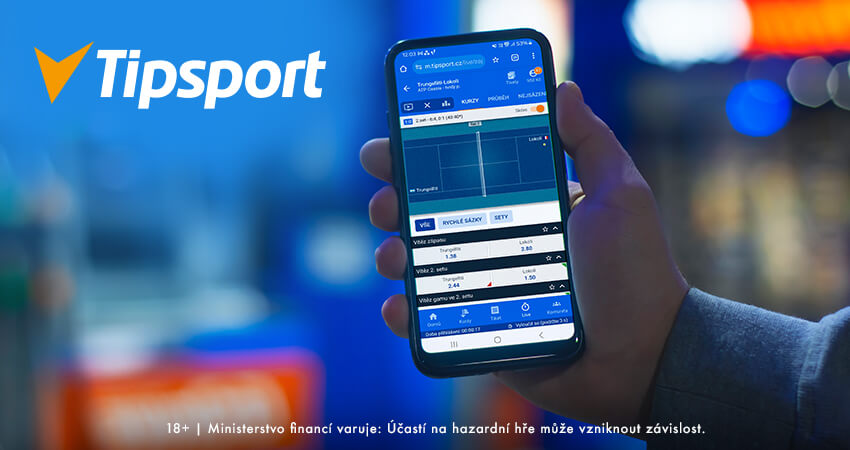 Recenze Tipsport CZ - kurzové sázení na tenis s bonusy