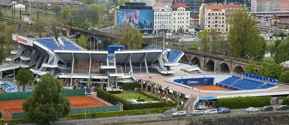 Tenis ITF Praha, kurty na Štvanici - Zdroj Nadezda Murmakova, Shutterstock.com