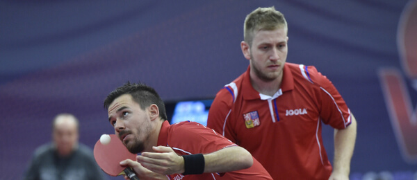 Stolní tenis, Pavel Širuček, Tomáš Tregler  - Zdroj ČTK, Peřina Luděk