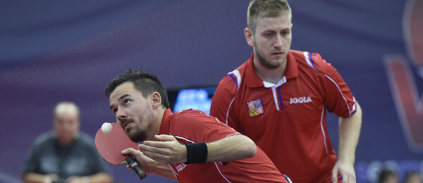 Stolní tenis, Pavel Širuček, Tomáš Tregler  - Zdroj ČTK, Peřina Luděk