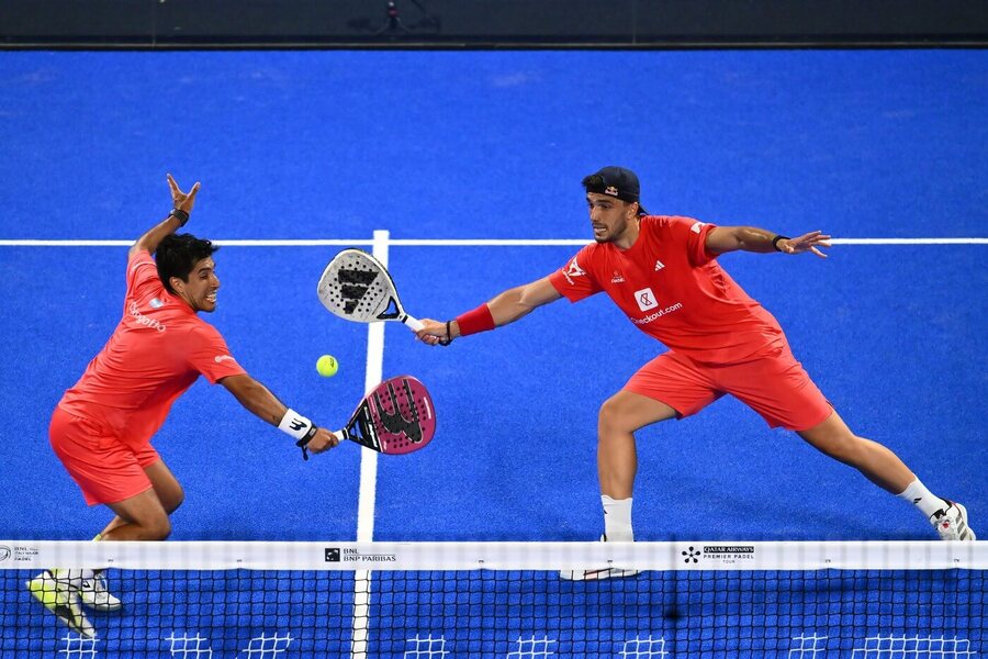 Padel, argentinsko-španělská dvojice Chingotto a Galan během turnaje BNL Italy Major