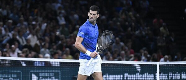 Tenis, ATP, Novak Djokovič během turnaje Rolex Paris Masters, Francie