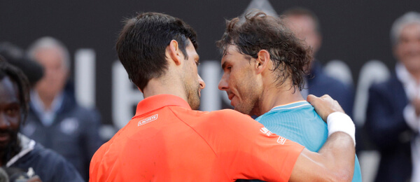 Rafael Nadal s Novakem Djokovičem