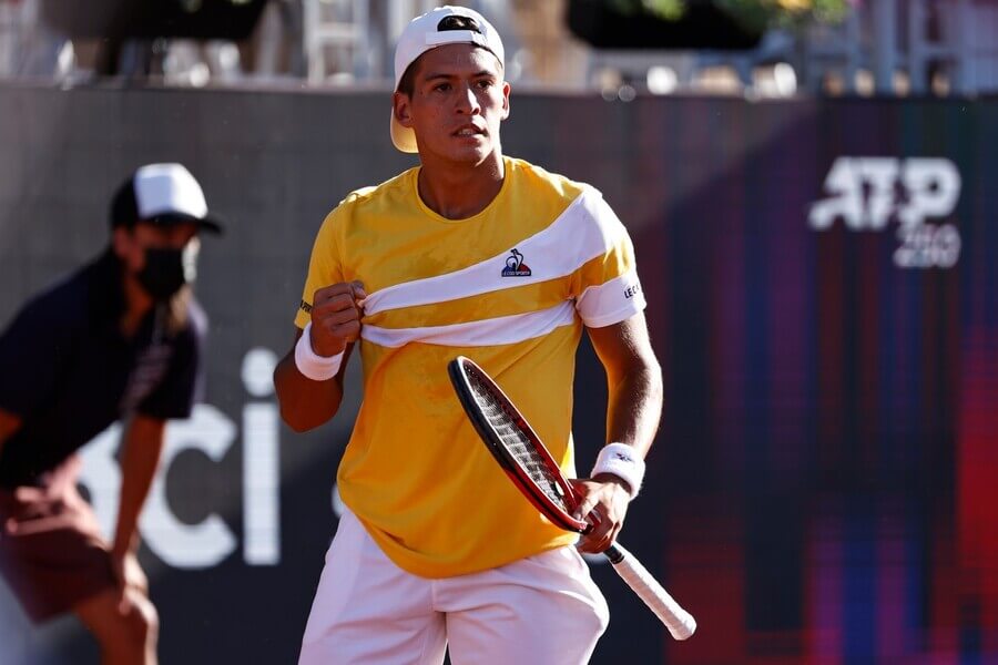 Tenis, ATP, Sebastian Baez na turnaji ATP 250 Chile Open v Santiagu