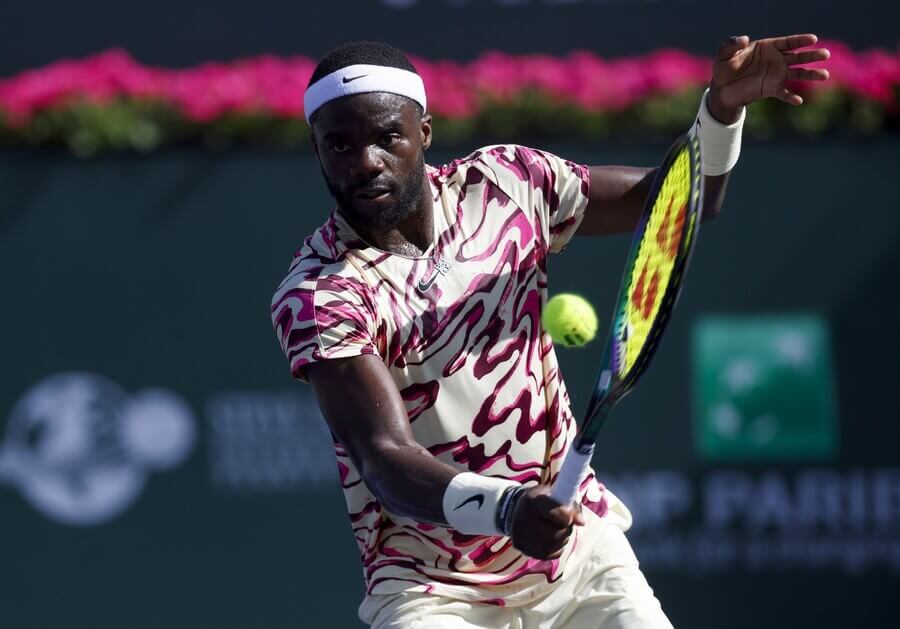 Tenis, ATP, Frances Tiafoe z USA během turnaje v Indian Wells