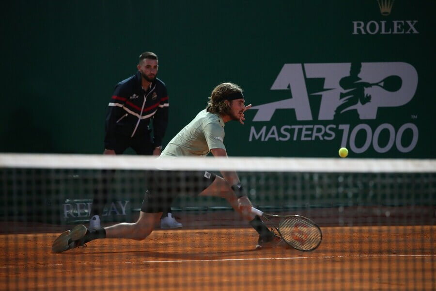 Tenis, ATP, Stefanos Tsitsipas na antukovém Rolex Monte Carlo Masters