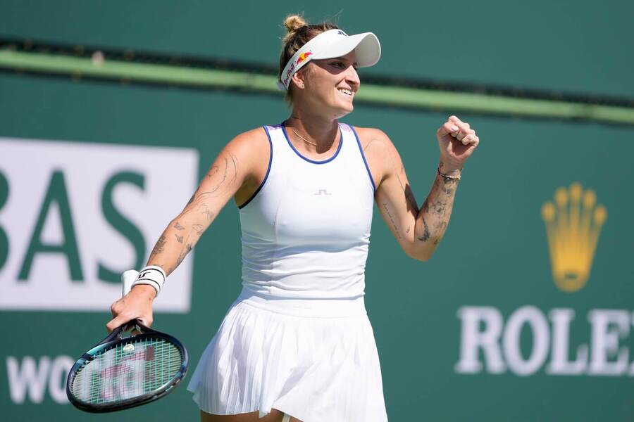 Tenis, WTA, Markéta Vondroušová na turnaji v Indian Wells, USA