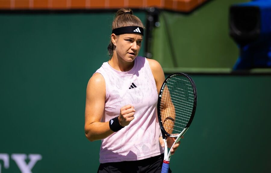 Tenis, WTA, Karolína Muchová na turnaji v Indian Wells