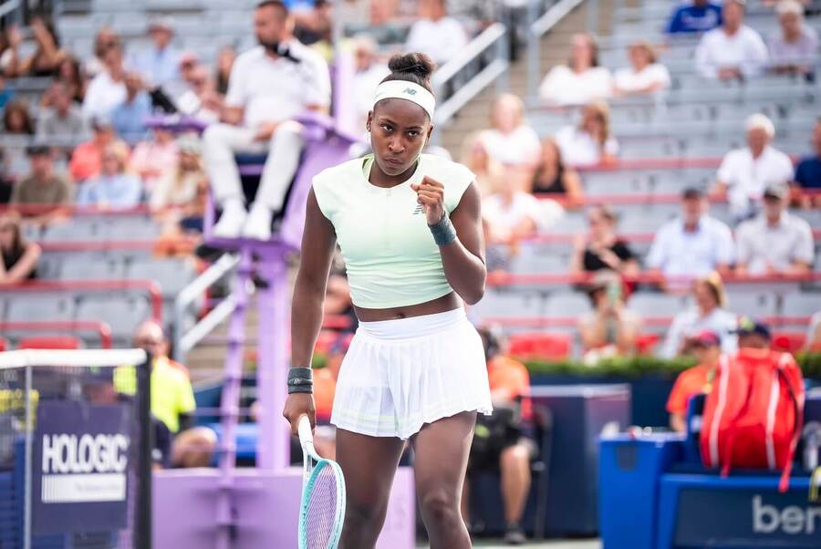 Tenis, WTA, Coco Gauff během turnaje v Montrealu, National Bank Open