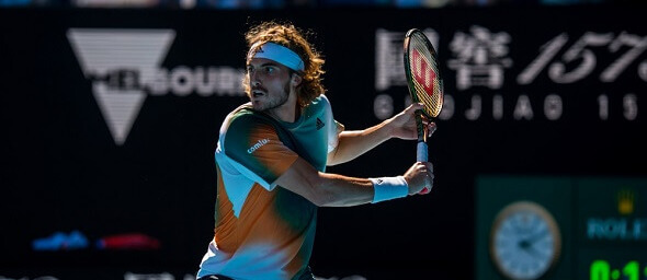 Tenis, Stefanos Tsitsipas z Řecka - Zdroj Alex Bogatyrev, Shutterstock.com