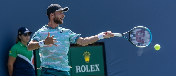 Tenis, Corentin Moutet z Francie - Zdroj lev radin, Shutterstock.com