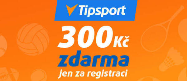 Tipsport bonus 300 Kč na tenis