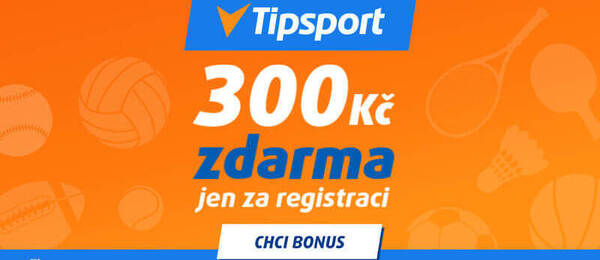 Tipsport bonus 300 Kč na tenis
