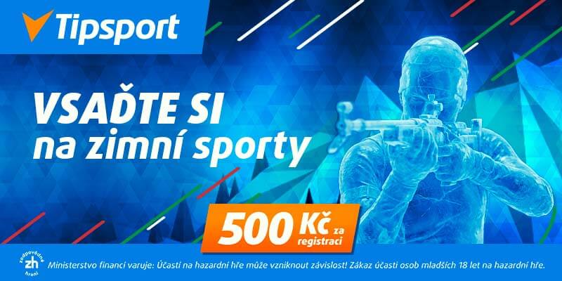 Tipsport nabízí navýšený vstupní bonus 500&nbsp;Kč