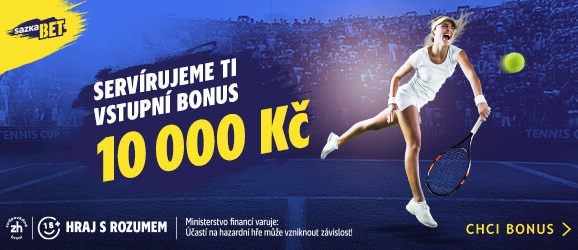 Sazkabet servíruje vstupní bonus ve výši 10 000 Kč