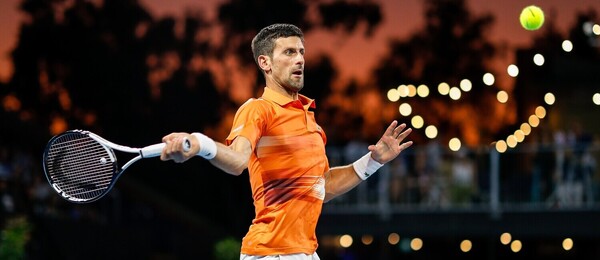 Tenista Novak Djokovič na turnaj ATP Adelaide International 1 2023 - sledujte dnes semifinále Djokovič vs Medvedev živě v online livestreamu - foto Profimedia