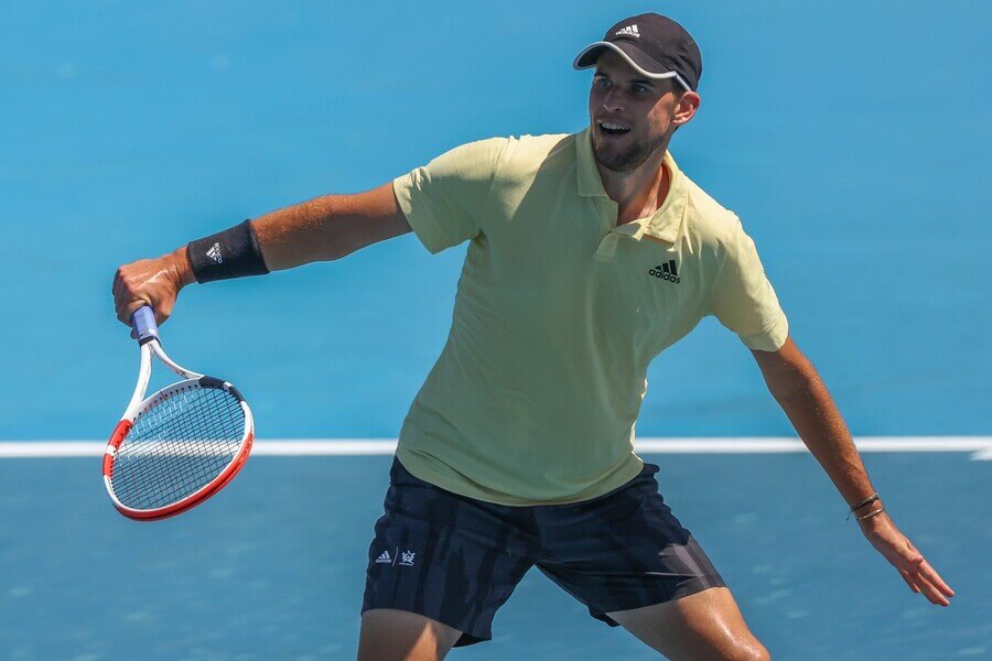 Tenis, ATP, Dominic Thiem během exhibice Kooyong Classic v australském Melbourne