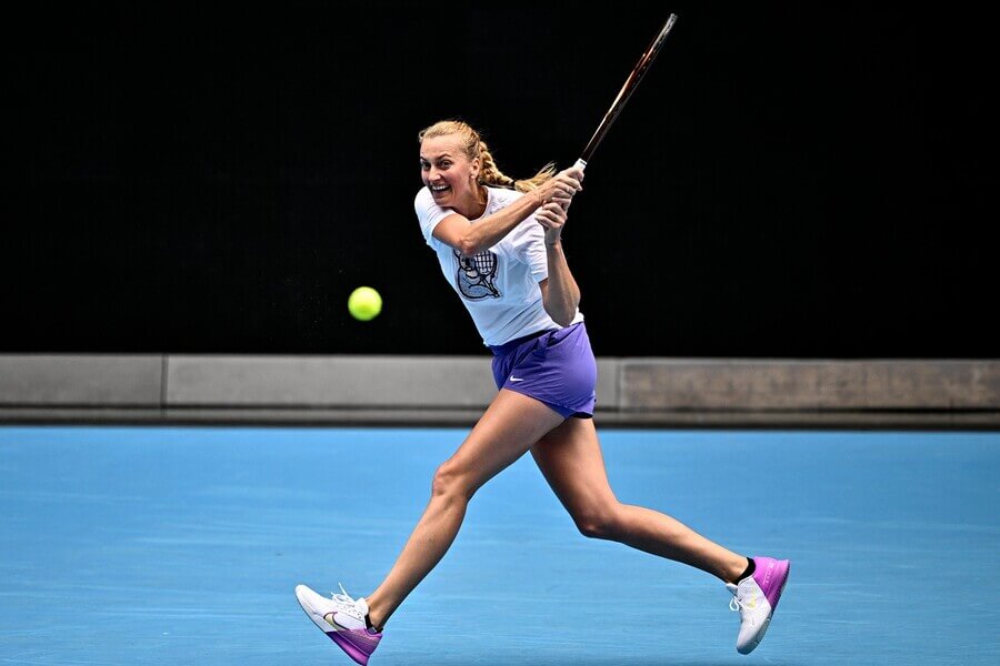 Petra Kvitová trénuje na první kolo Australian Open 2023 - Profimedia