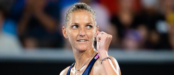 Tenis, WTA, Karolína Plíšková při zápase 1. kola na Australian Open 2023