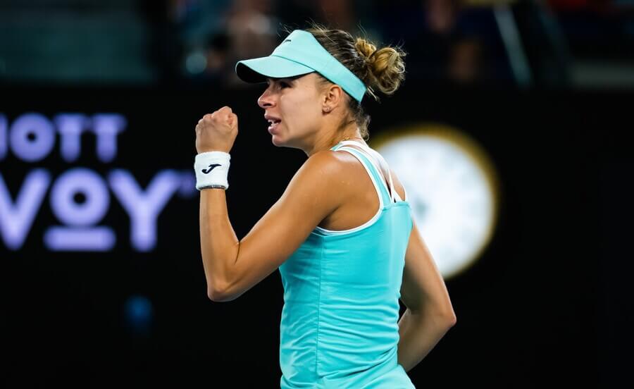 Tenis, WTA, polská tenistka Magda Linette během Australian Open