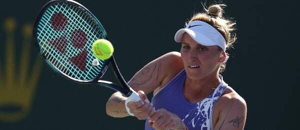 Česká tenistka Markéta Vondroušová na turnaji BNP Paribas Open 2023 v Indian Wells - sledujte dnes tenis Vondroušová vs Bouzková na WTA Indian Wells 2023 živě - online live stream