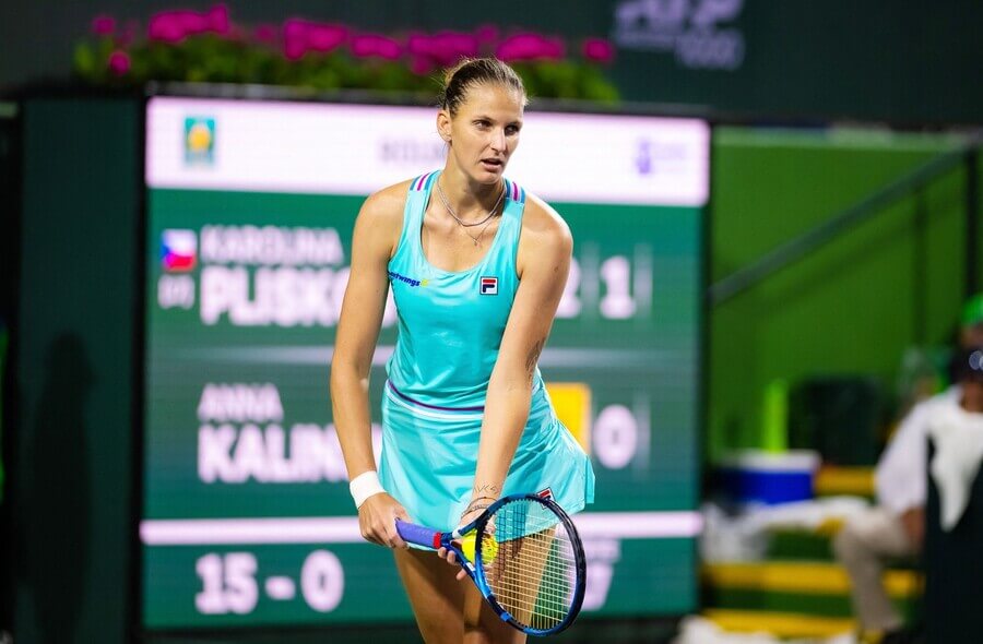 Česká tenistka Karolína Plíšková na turnaji WTA 1000 Indian Wells 2023 - Plíšková dnes hraje osmifinále se Sakkari - sledujte tenis Sakkari vs Plíšková dnes živě