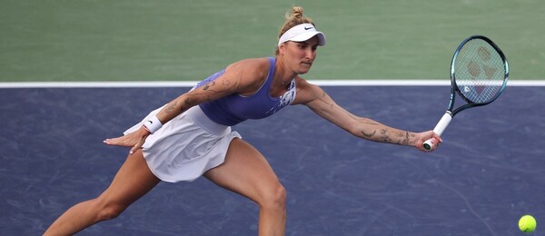 Česká tenistka Markéta Vondroušová na turnaji WTA 1000 Indian Wells 2023 - kde sledovat tenis Vondroušová vs Muchová dnes živě na Indian Wells Open - online live stream zdarma