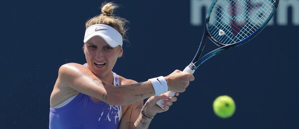 Tenis, WTA, Markéta Vondroušová na turnaji WTA 1000 v Miami, Florida, USA