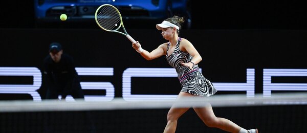 Česká tenistka Barbora Krejčíková na turnaji Porsche Tennis Grand Prix 2023 ve Stuttgartu - Krejčíková dnes na WTA Stuttgart Open hraje se Sabalenkou