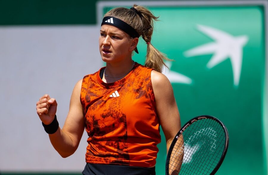 Tenis, WTA, Karolína Muchová během druhého kola na French Open - Roland Garros 2023 v Paříži