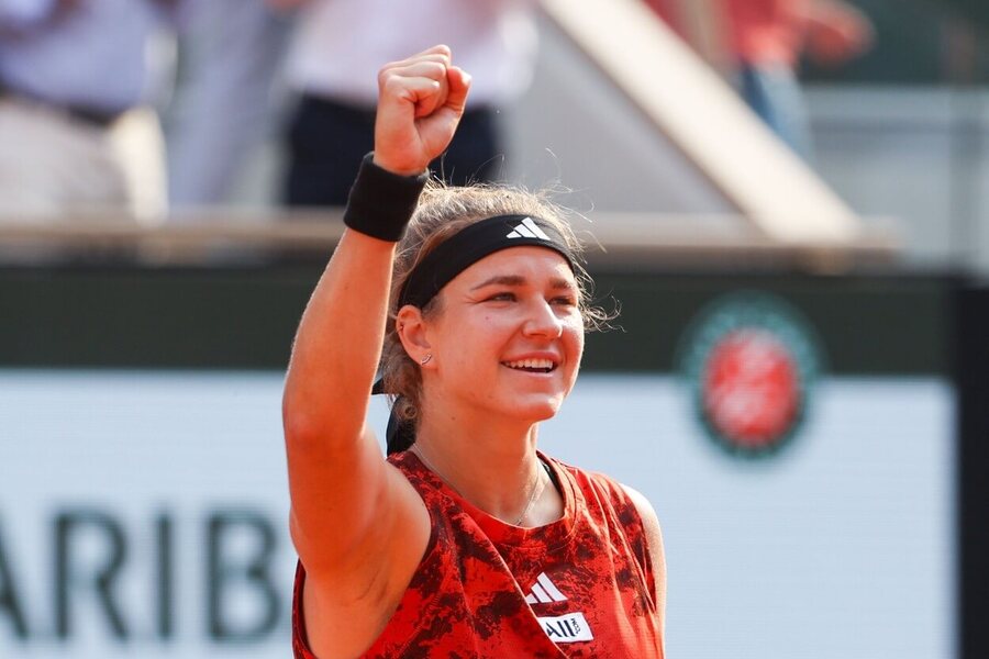 Tenis, WTA, Karolína Muchová se raduje z postupu do finále French Open - Roland Garros