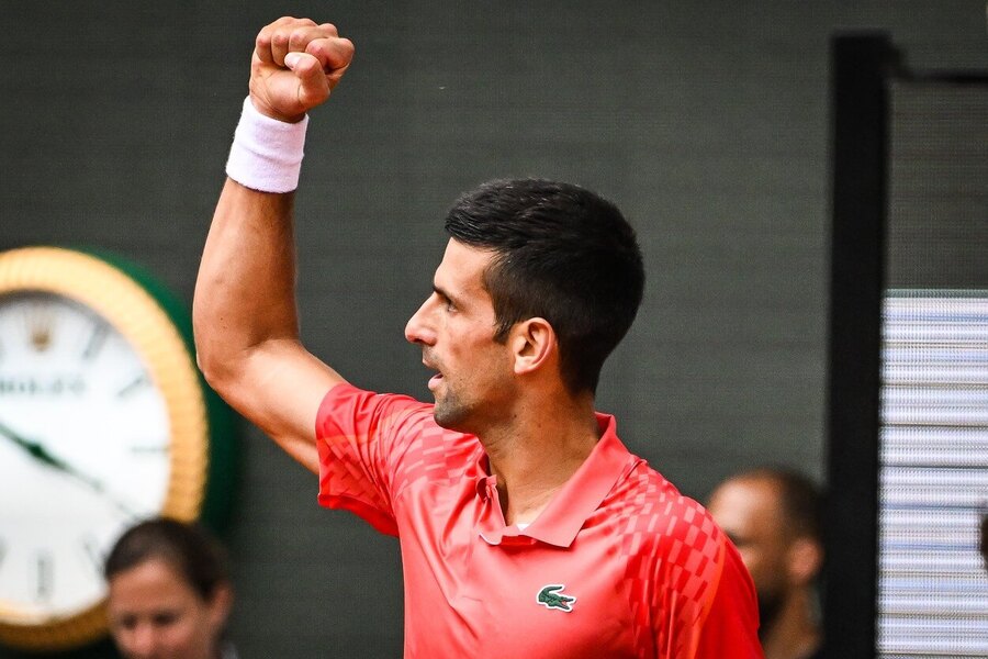 Tenis, Novak Djokovič oslavuje vítězství na French Open - Roland Garros v Paříži