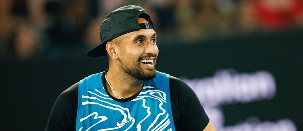 Tenis, ATP, Nick Kyrgios během exhibice v Austrálii