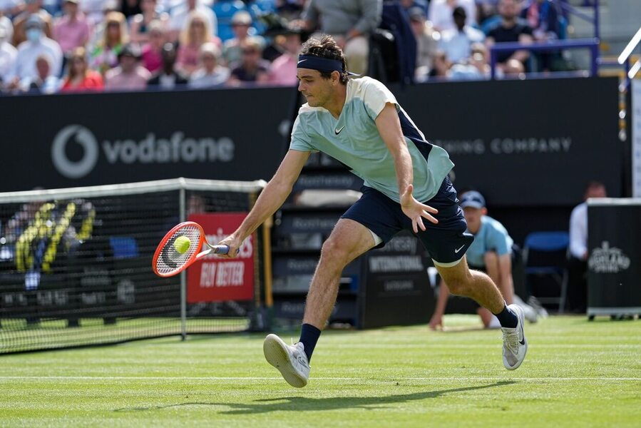 Tenis, ATP, Taylor Fritz na turnaji v ATP 250 v Eastbourne, finále, tráva