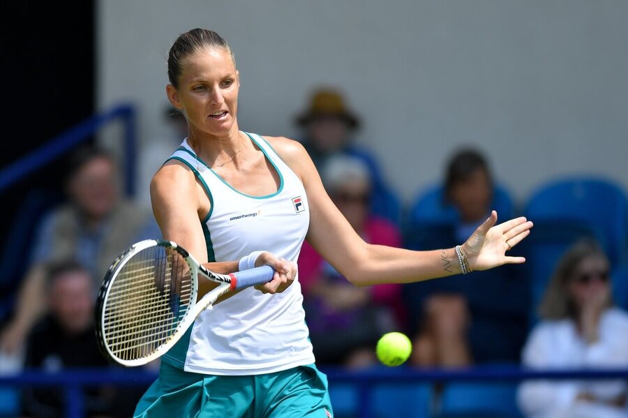 Česká tenistka Karolína Plíšková na turnaji WTA 500 Eastbourne 2023 - sledujte dnes tenis Plíšková vs Kasatkina v osmifinále Eastbourne živě