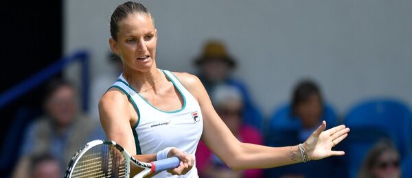 Česká tenistka Karolína Plíšková na turnaji WTA 500 Eastbourne 2023 - sledujte dnes tenis Plíšková vs Kasatkina v osmifinále Eastbourne živě