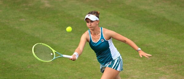 Tenis, WTA, Barbora Krejčíková během turnaje na trávě v Birminghamu 2023