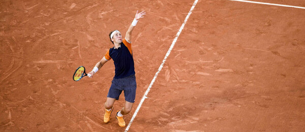 Tenis, ATP, Casper Ruud při antukovém French Open - Roland Garros v Paříži