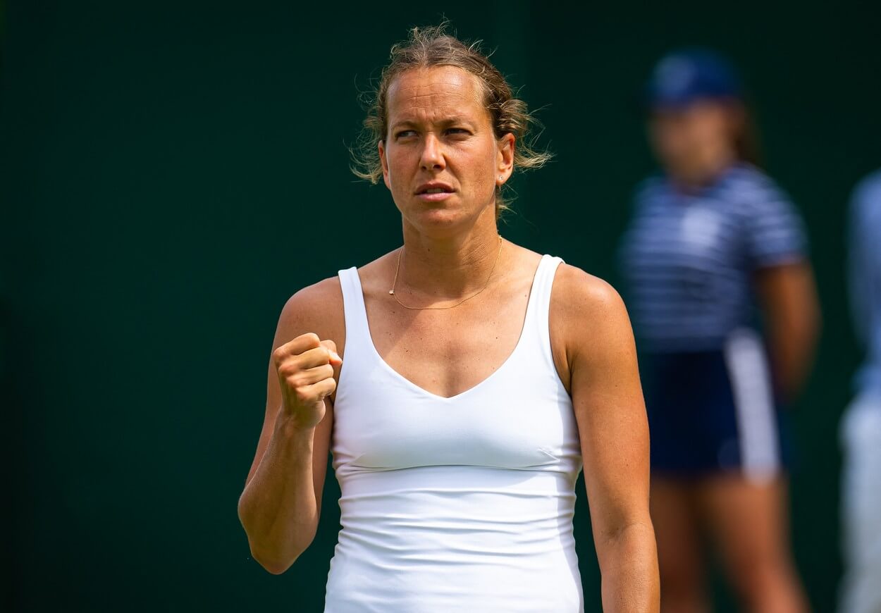 Tenis, Londýn, Barbora Strýcová během zápasu čtyřhry na Wimbledonu 2023 - sledujte dnes debl Strýcová vs Bouzková živě online