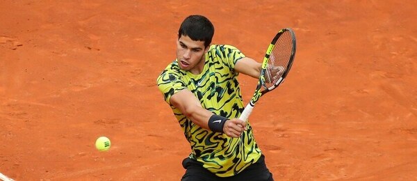 Tenis, ATP, Carlos Alcaraz během finále Masters v Madridu