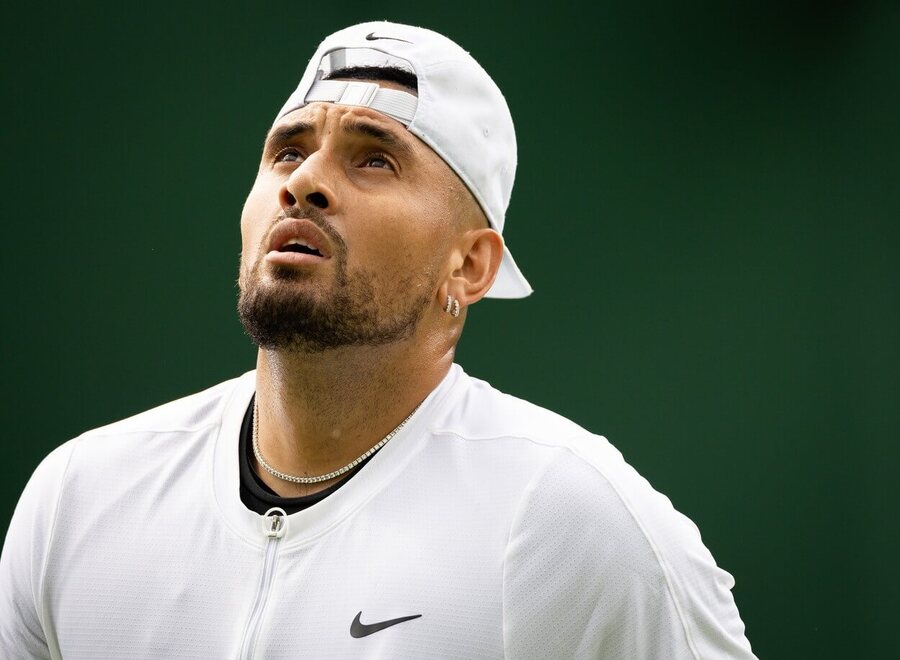 Tenis, ATP, Nick Kyrgios během přípravy na Wimbledon