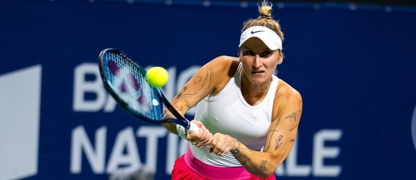 Česká tenistka Markéta Vondroušová na turnaji WTA 1000 Montreal 2023 - sledujte dnes tenis Vondroušová vs Siniaková v Cincinnati živě