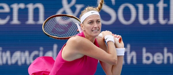 Tenis, WTA, Petra Kvitová na turnaji v Cincinnati 2023, Western and Southern Open, USA