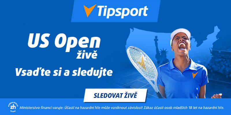 US Open živě - sleduje grandslam v přímém přenosu na TV Tipsport