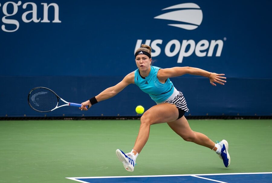 Tenis, grandslam US Open v New Yorku, Karolína Muchová během 1. kola v roce 2023