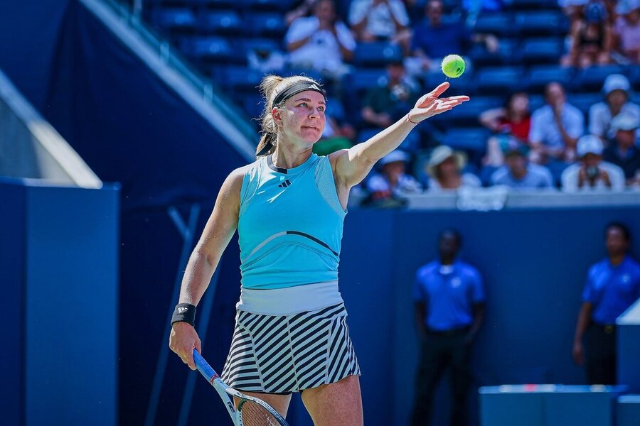 Tenis, grandslam US Open v New Yorku, Karolína Muchová během osmifinálového zápasu