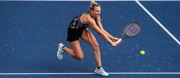 Tenis, WTA, Kateřina Siniaková během finále v Hong Kongu