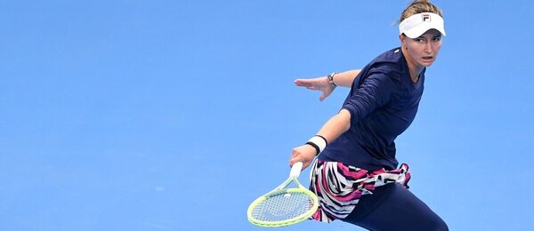 Tenis, WTA, Čína, Barbora Krejčíková během finálového utkání WTA Zhengzhou Open 2023