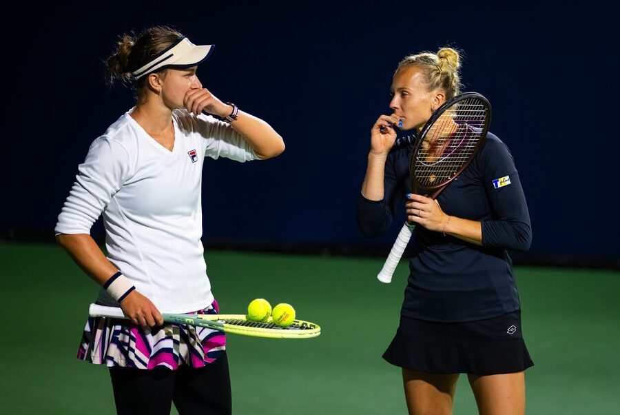 Tenis, WTA, Barbora Krejčíková a Kateřina Siniaková na turnaji v San Diegu, Kalifornie