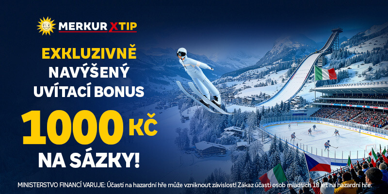 MerkurXtip nabízí navýšený freebet za vklad 1000&nbsp;Kč